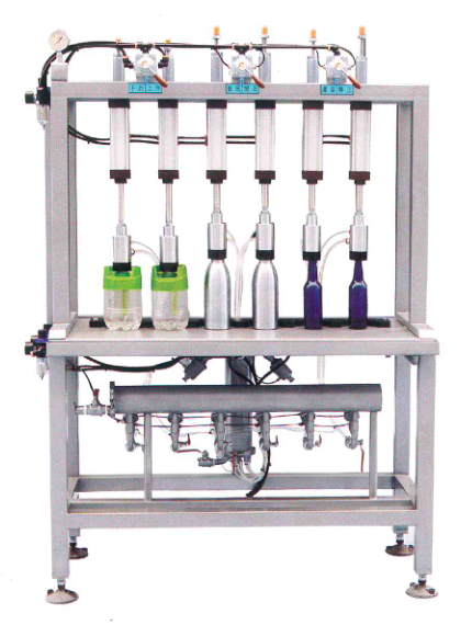 <b>6 head manual bottle filler</b>